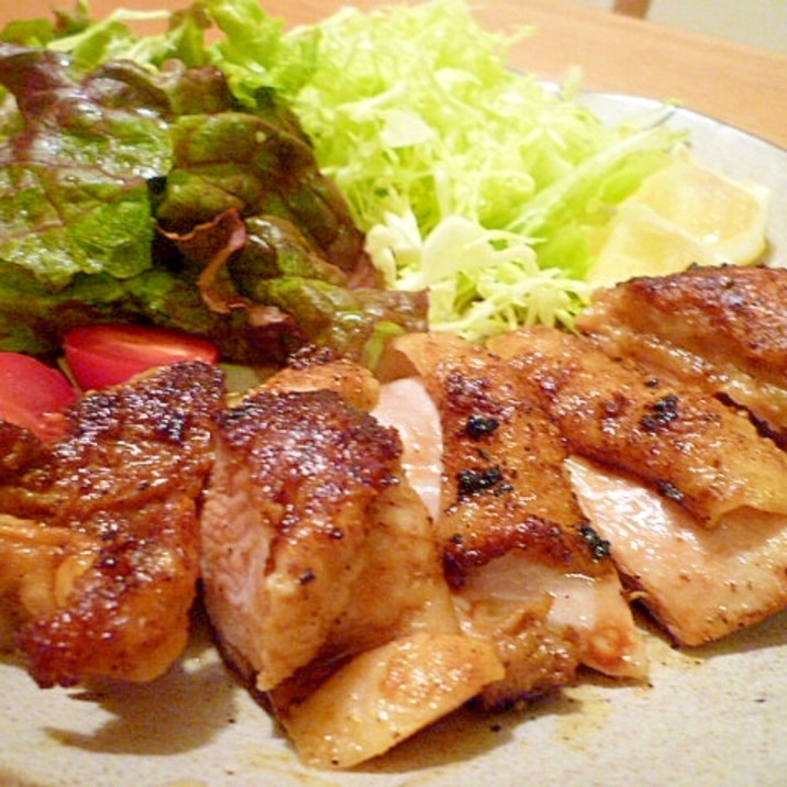 チキンのカレー粉焼き。